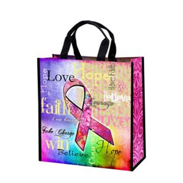 Joann Marrie Designs Polypropylene Hope Print Shopping Bag Black P2SB2HOPE - main